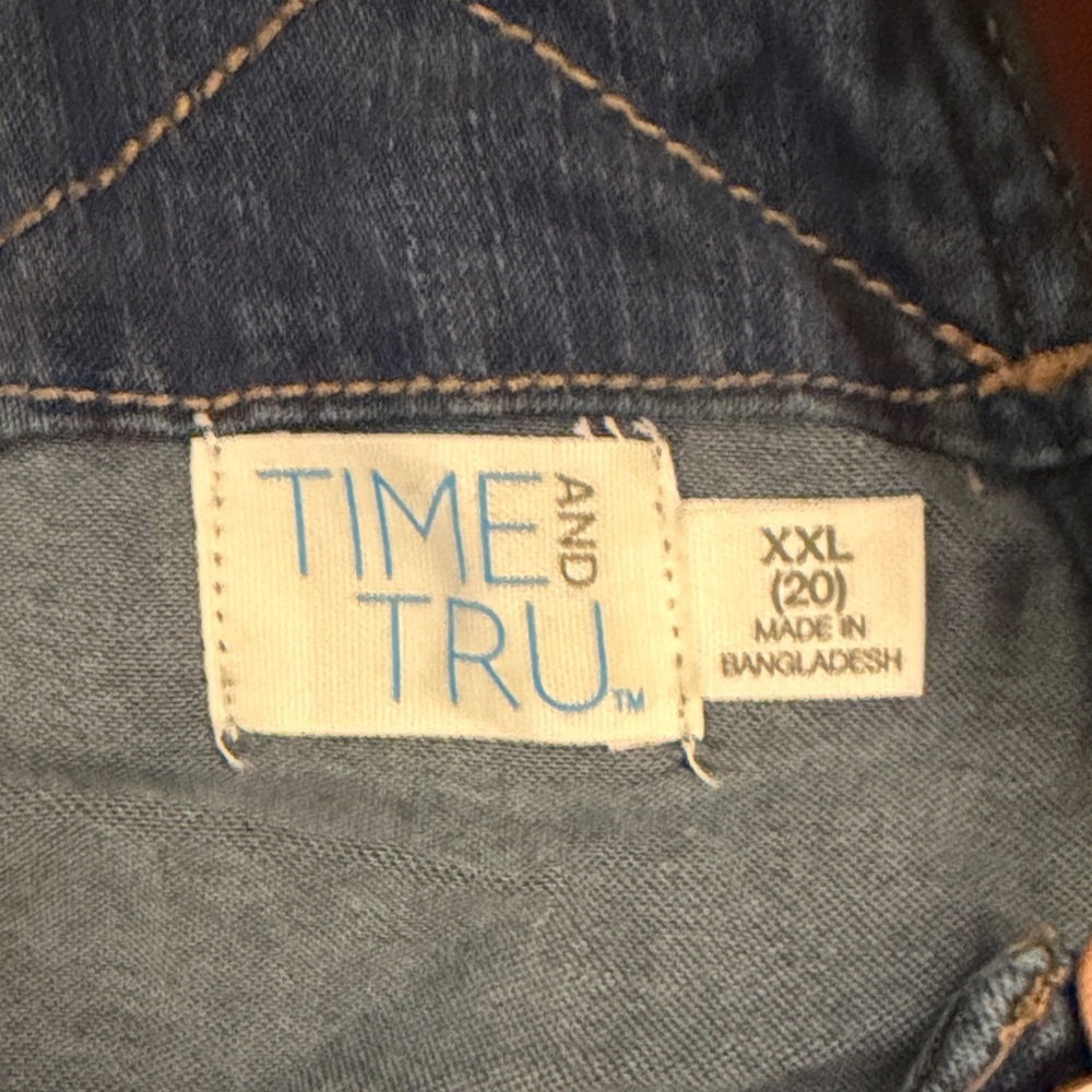Time and Tru Dark Blue Denim Jumpsuit - Picture 6 of 8